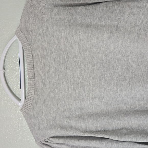 Marled | Gray Puff Sleeve Sweater Top Size Large - Picture 4 of 9